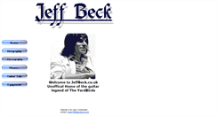 Desktop Screenshot of jeffbeck.co.uk